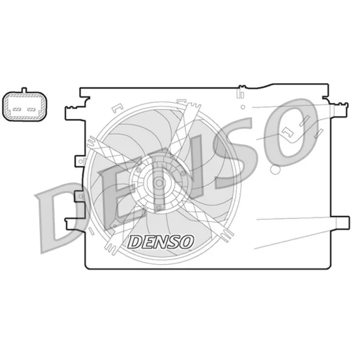 Ventilátor chladenia motora DER09058 /DENSO/