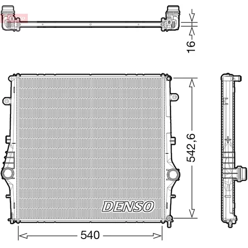 Chladič motora DRM01008 /DENSO/