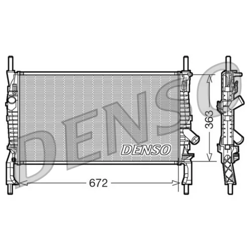 Chladič motora DENSO DRM10105