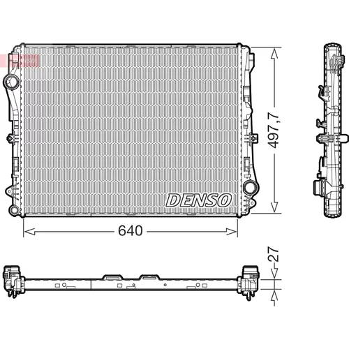Chladič motora DENSO DRM17076