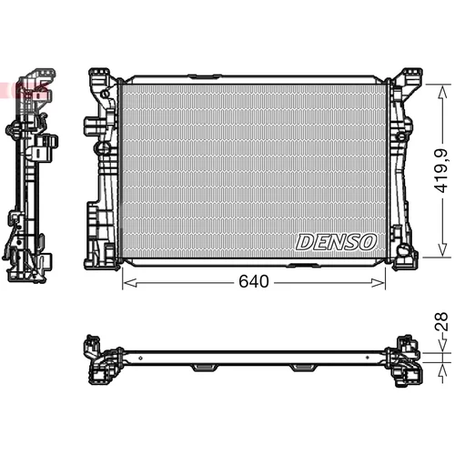 Chladič motora DENSO DRM17097