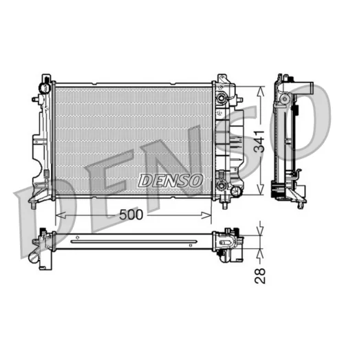 Chladič motora DENSO DRM25013
