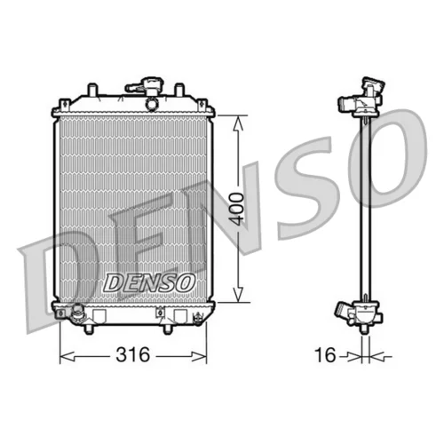 Chladič motora DENSO DRM35001