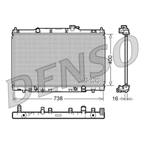 Chladič motora DENSO DRM40013