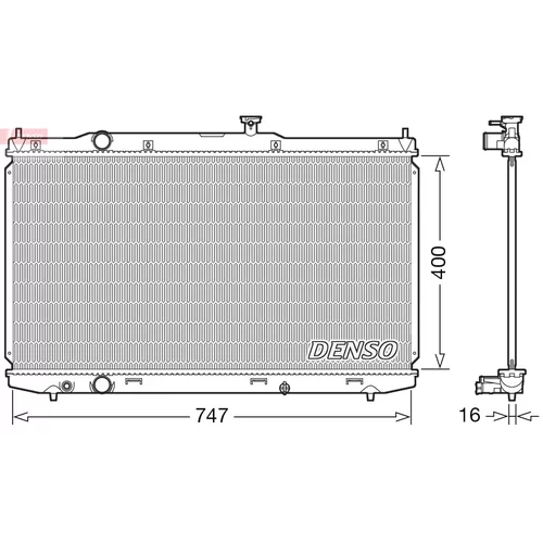 Chladič motora DRM40039 /DENSO/