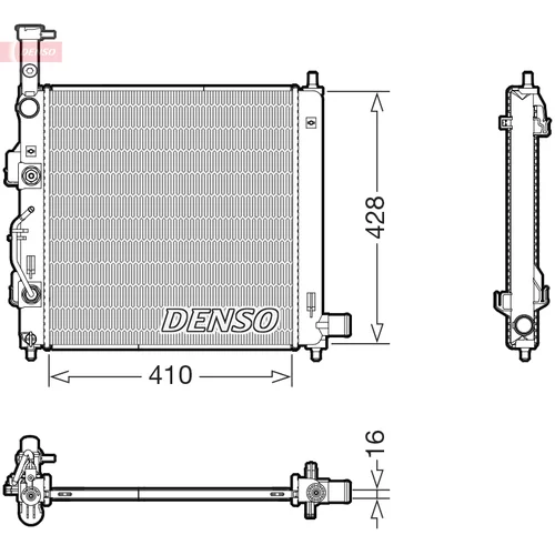 Chladič motora DENSO DRM43015