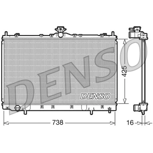 Chladič motora DENSO DRM45012