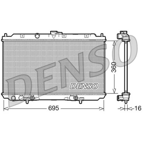Chladič motora DENSO DRM46024