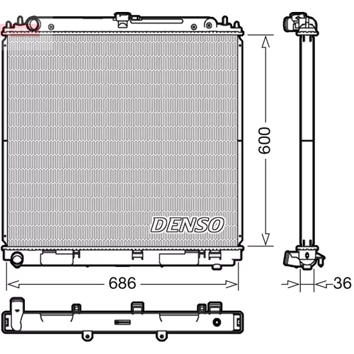 Chladič motora DENSO DRM46041
