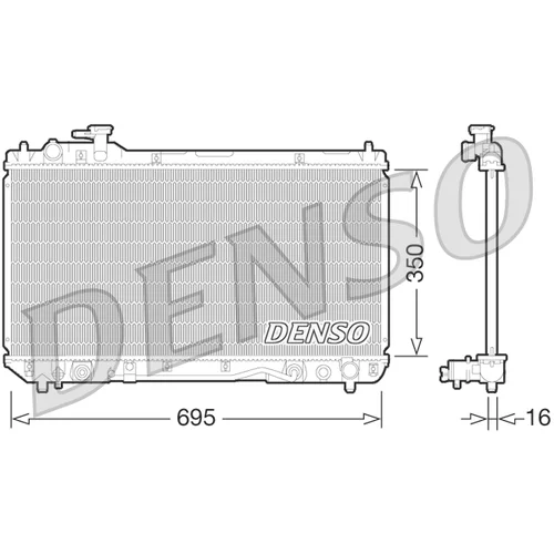 Chladič motora DRM50061 /DENSO/