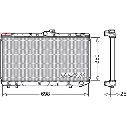 Chladič motora DENSO DRM50079