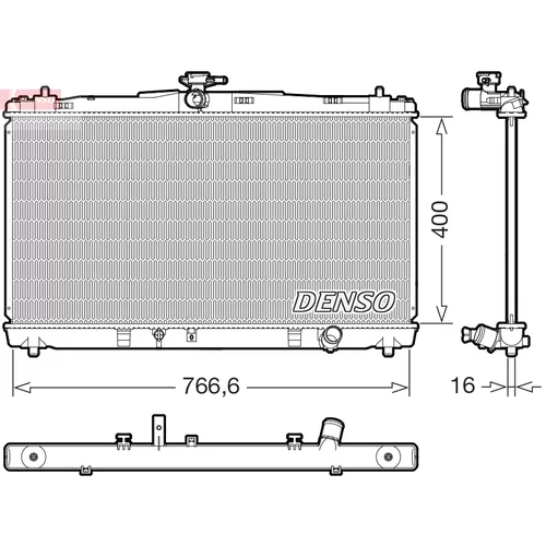 Chladič motora DENSO DRM50144
