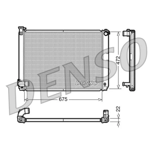 Chladič motora DENSO DRM51005