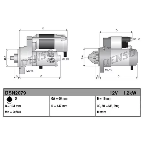 Štartér DSN2079 /DENSO/ - obr. 3