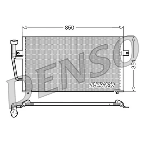 Kondenzátor klimatizácie DENSO DCN33007