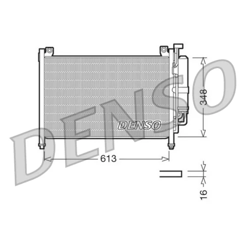 Kondenzátor klimatizácie DENSO DCN44002