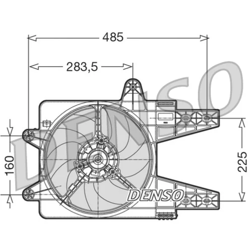 Ventilátor chladenia motora DENSO DER13003