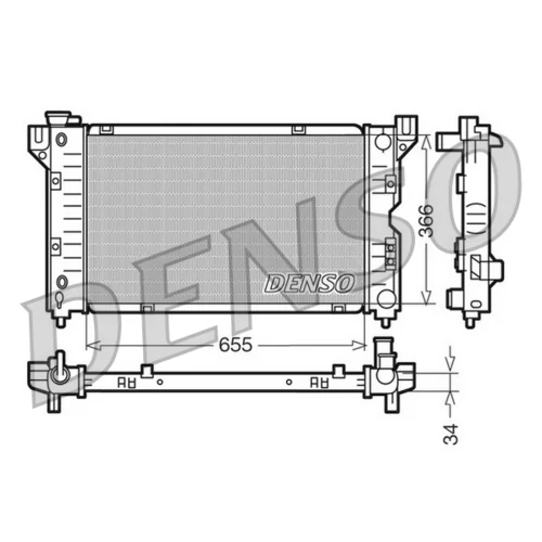 Chladič motora DENSO DRM06010