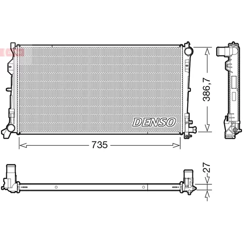 Chladič motora DENSO DRM06040