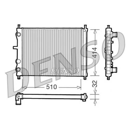 Chladič motora DENSO DRM09020