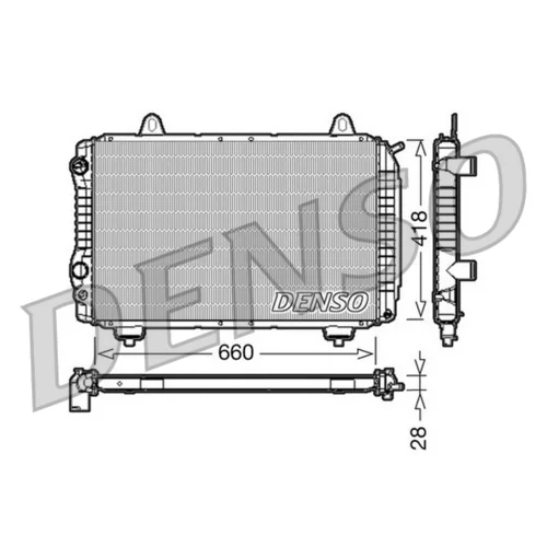 Chladič motora DENSO DRM09071