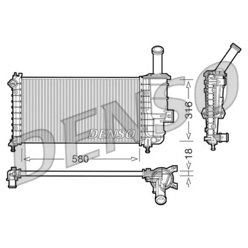 Chladič motora DENSO DRM09100