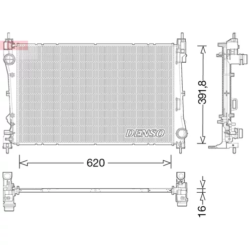 Chladič motora DENSO DRM13017