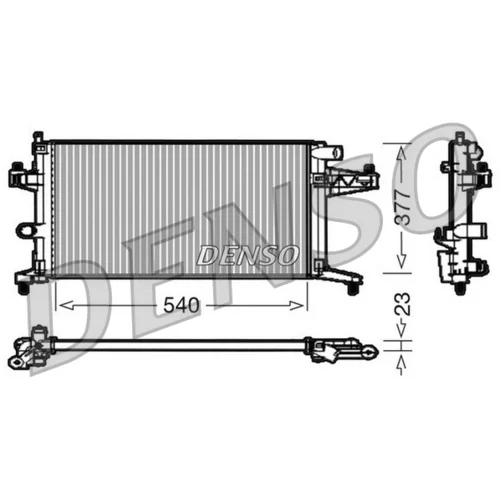 Chladič motora DRM20038 /DENSO/