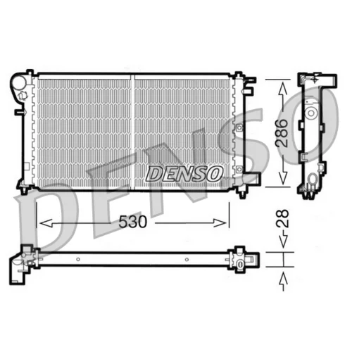 Chladič motora DENSO DRM21004