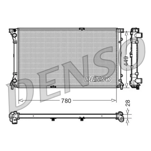 Chladič motora DENSO DRM23098