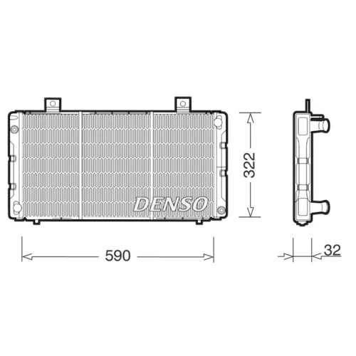 Chladič motora DRM25003 /DENSO/ - obr. 1