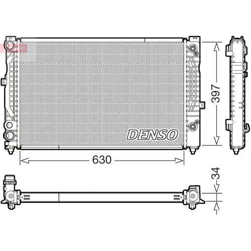 Chladič motora DENSO DRM32056