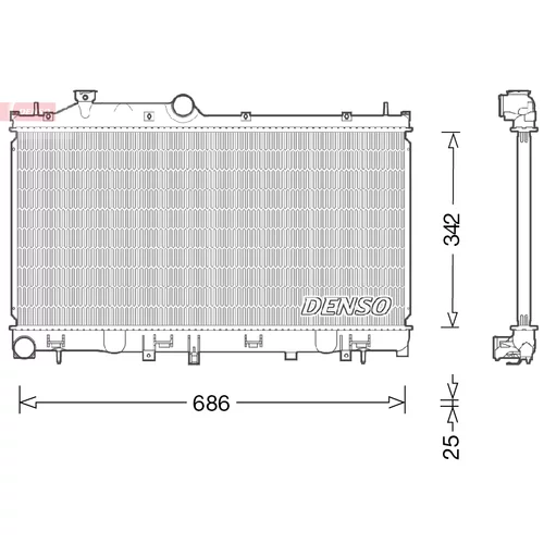 Chladič motora DENSO DRM36022