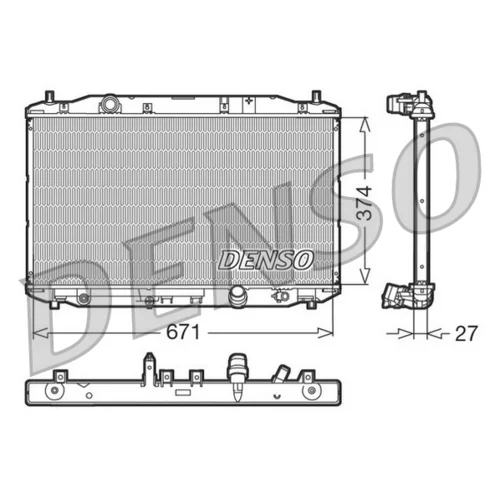Chladič motora DENSO DRM40006
