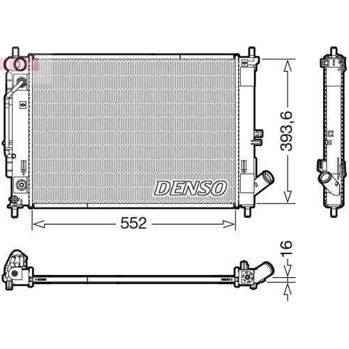 Chladič motora DENSO DRM41016