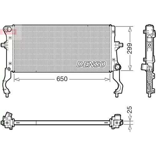 Chladič motora DENSO DRM43019