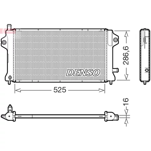 Chladič motora DENSO DRM46077