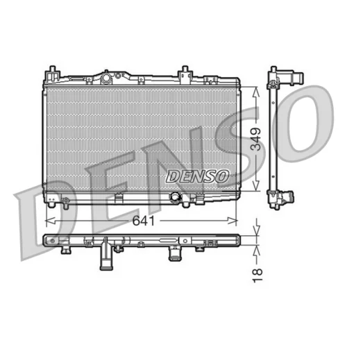 Chladič motora DENSO DRM50005