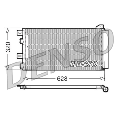 Kondenzátor klimatizácie DENSO DCN05101