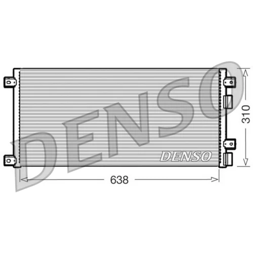 Kondenzátor klimatizácie DCN12002 /DENSO/
