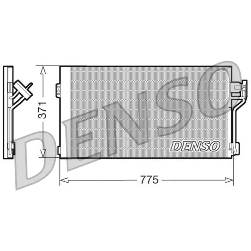Kondenzátor klimatizácie DENSO DCN17050