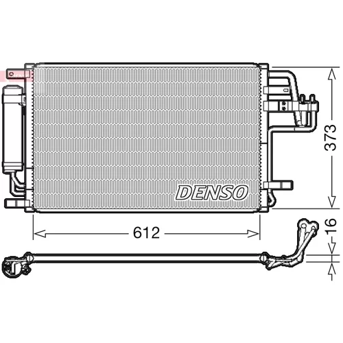 Kondenzátor klimatizácie DENSO DCN41007