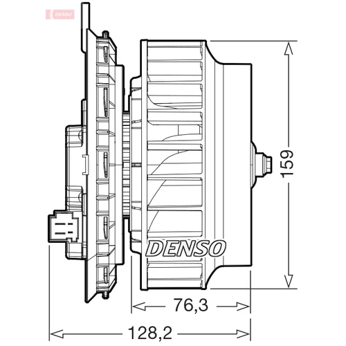 Vnútorný ventilátor DENSO DEA17016