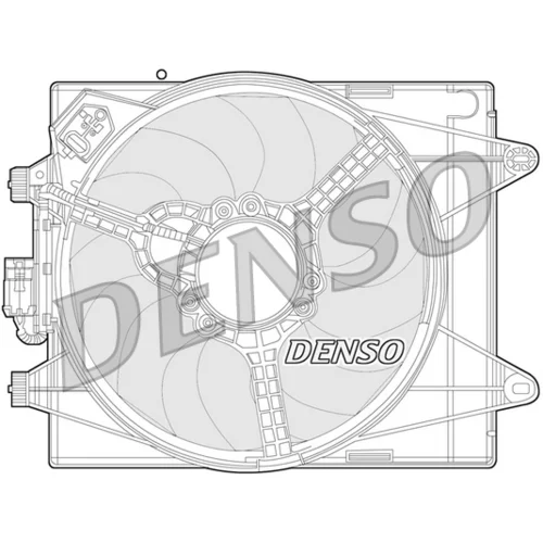 Ventilátor chladenia motora DENSO DER13005