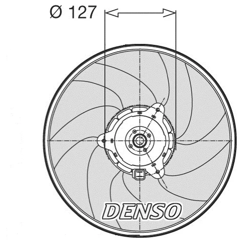Ventilátor chladenia motora DENSO DER21003