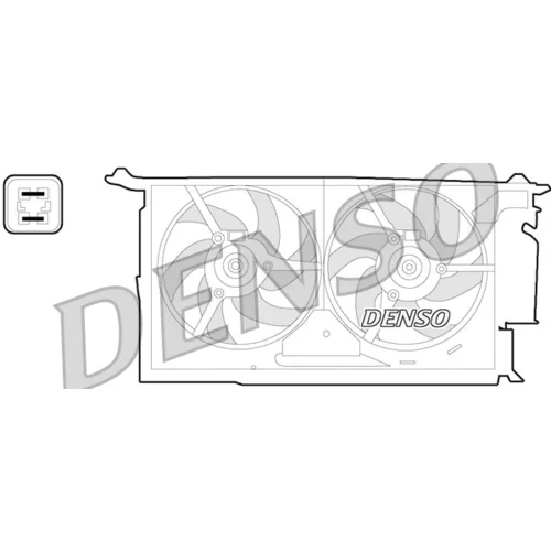 Ventilátor chladenia motora DENSO DER21018