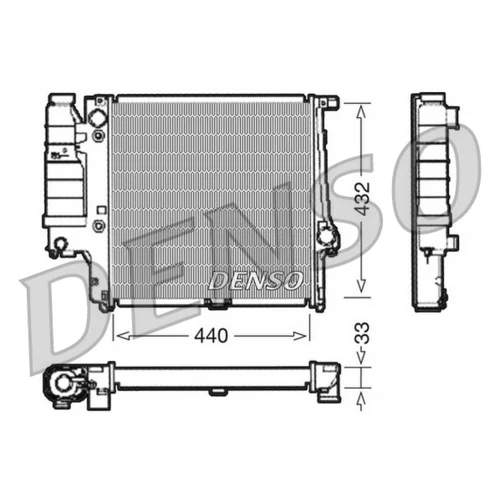 Chladič motora DRM05038 /DENSO/