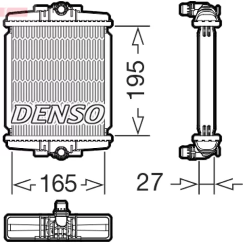 Chladič motora DRM05077 /DENSO/
