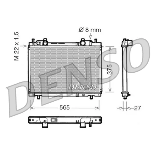 Chladič motora DENSO DRM09026