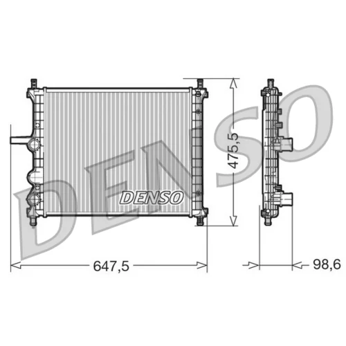 Chladič motora DENSO DRM09038